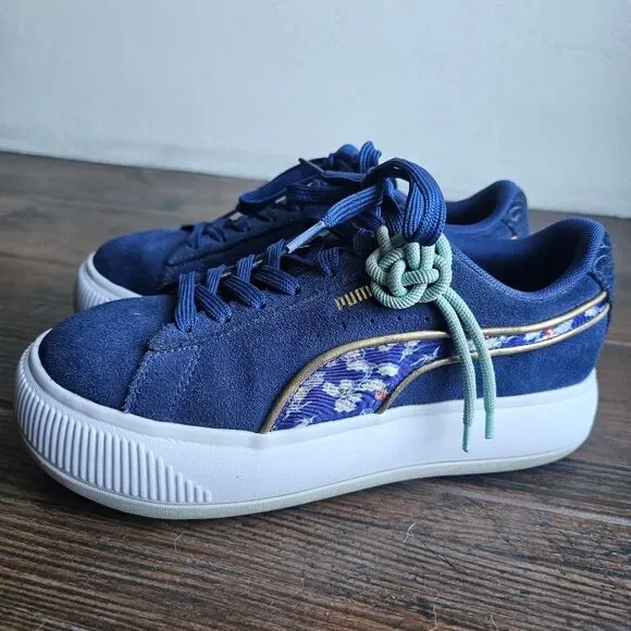 Puma Suede Mayu Kimono Womens Size 6.5 M Sneakers Casual Shoes - Picture 4 of 11